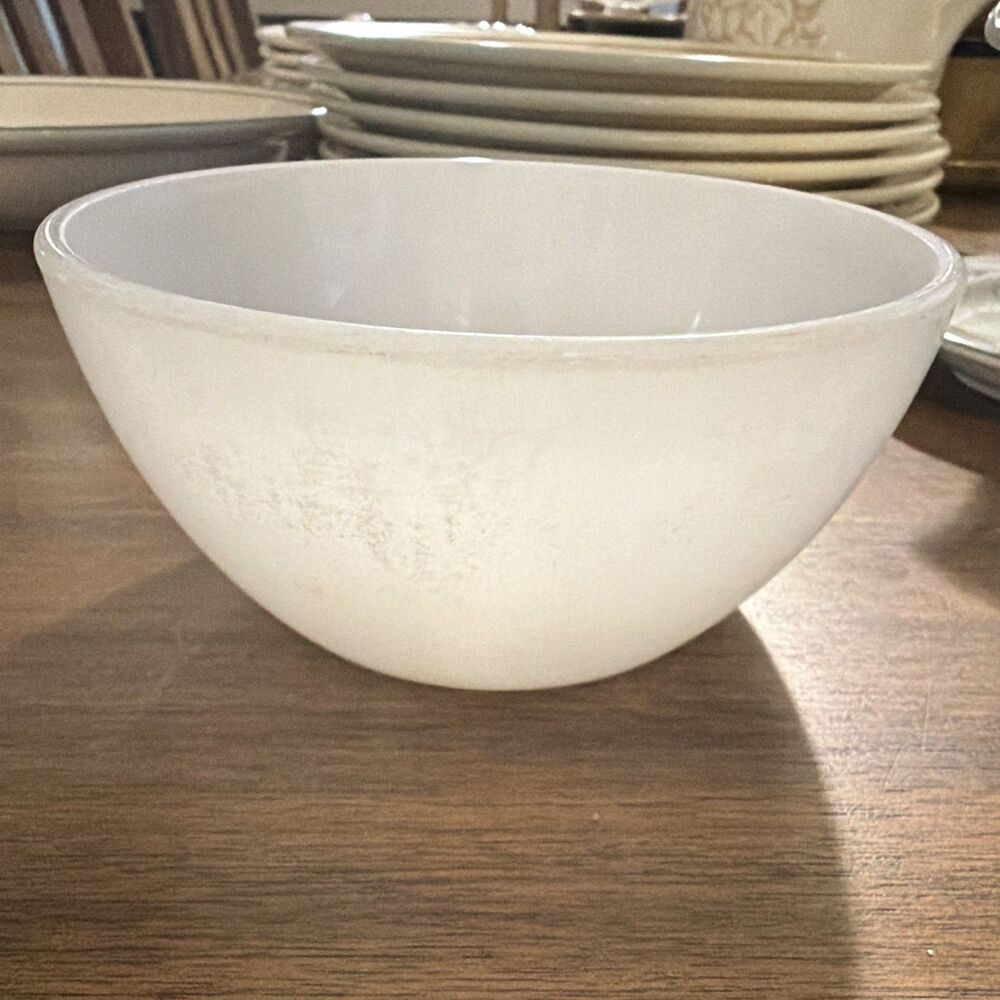 VTG Federal Glass White Milk Glass Bowl MCM Cottagecore